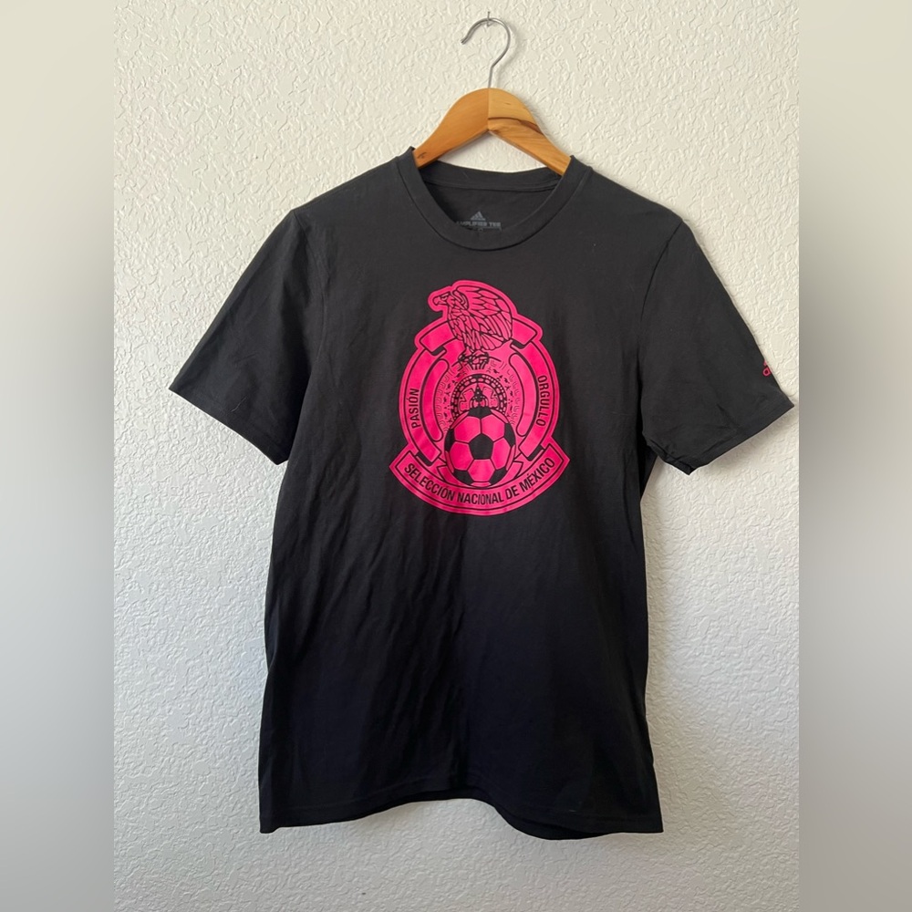 Black Adidas soccer T-shirt